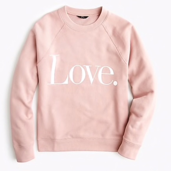j crew love sweatshirt
